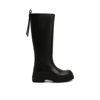RED VALENTINO BLACK LEATHER BOOTS