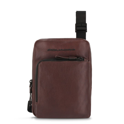 Piquadro Brown Ipad Mini Bag In Grey