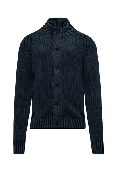 Bomboogie Long-sleeved Cardigan In Black