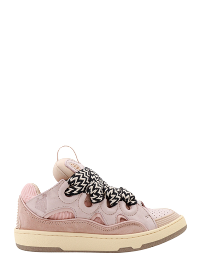 LANVIN SUEDE AND MESH SNEAKERS