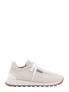 BRUNELLO CUCINELLI SUEDE SNEAKERS WITH ICONIC JEWEL APPLICATION