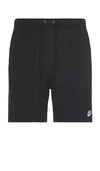 Nike Club Flow Mesh Athletic Shorts In Black & White