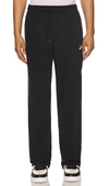 Nike Club Fleece Loose Fit Sweatpants In Black & White