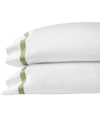 Sferra Estate Pillowcase Set, King In White,willow