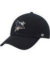 47 Brand Women's ' Black San Jose Sharks Clean Up Adjustable Hat In Black