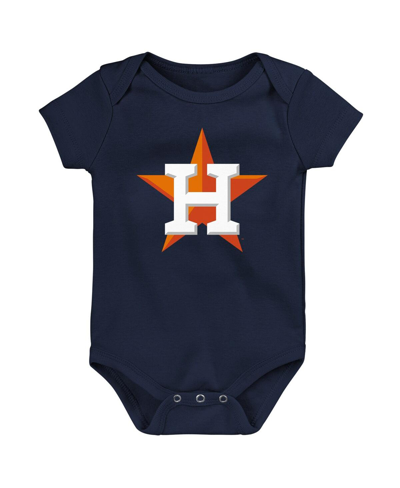 Outerstuff Babies' Newborn And Infant Boys And Girls Navy Houston Astros Primary Team Logo Bodysuit
