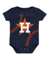 OUTERSTUFF NEWBORN AND INFANT BOYS AND GIRLS NAVY HOUSTON ASTROS RUNNING HOME BODYSUIT