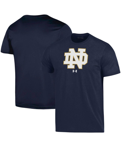 Under Armour Men's  Navy Notre Dame Fighting Irish School Logo Performance Cotton T-shirt