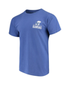 Image One Royal Kansas Jayhawks Comfort Colors Campus Icon T-shirt In Royal