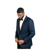 9tofive Solid Wool Blend Dinner Jacket In Navy