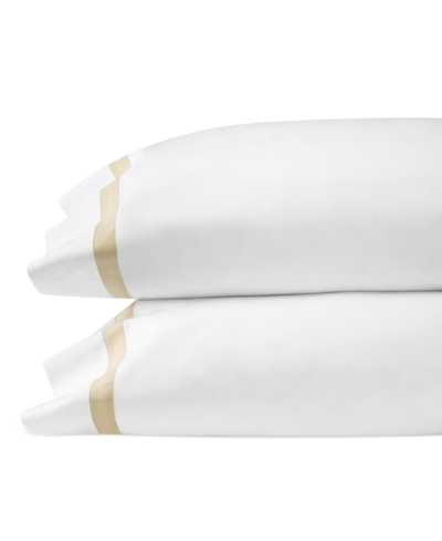 Sferra Estate Pillowcase Set, Standard In White,sand