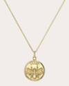 Zoe Lev Women's Queen Bee 14k Gold Diamond Medallion Pendant Necklace In Gold