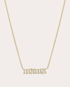 Zoe Lev Women's Gothic 'mama' 14k Gold Diamond Pendant Necklace In Gold
