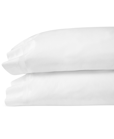 Sferra Estate Woven Cotton Pillowcase Pair, Standard In White,white