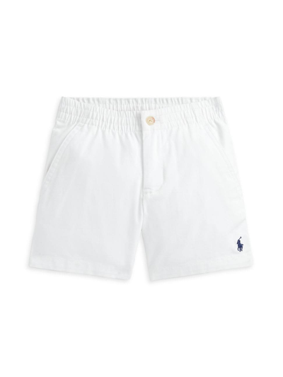 Polo Ralph Lauren Kids' Little Boy's & Boy's Cotton Flat Front Shorts In Deckwash White