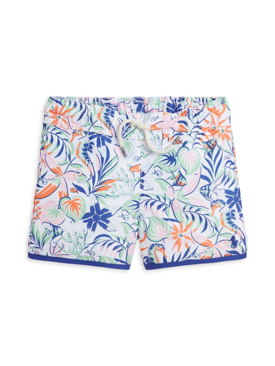 Polo Ralph Lauren Kids' Big Boy's Sea Print Swim Trunks In Sea Creature Tropical