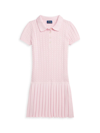 POLO RALPH LAUREN LITTLE GIRL'S & GIRL'S COTTON CABLE-KNIT POLO SHIRTDRESS