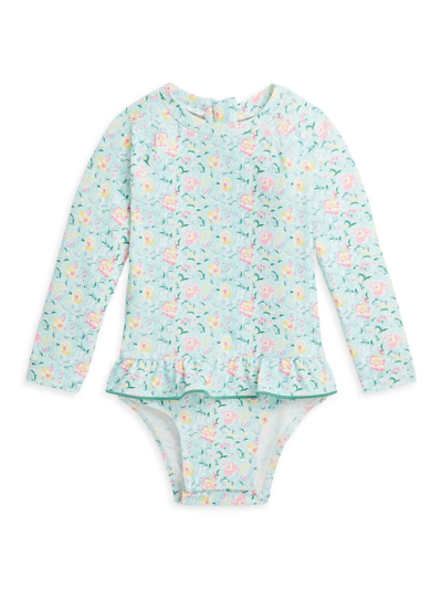Polo Ralph Lauren Baby Girl's Ruffle-trim Swimsuit In Simone Floral