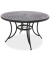 Agio Wythburn Mix And Match 60" Round Cast Aluminum Outdoor Dining Table In Bronze Finish