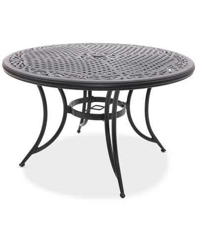 AGIO WYTHBURN MIX AND MATCH 48" ROUND CAST ALUMINUM OUTDOOR DINING TABLE, CREATED FOR MACY'S