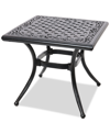 Agio Wythburn Mix And Match 20" Square Cast Aluminum Outdoor End Table In Bronze Finish