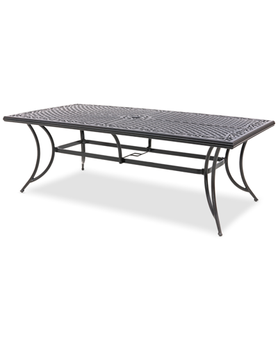 AGIO WYTHBURN MIX AND MATCH 84"X 42" CAST ALUMINUM OUTDOOR DINING TABLE, CREATED FOR MACY'S