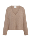 Careste Women's Samantha Cashmere V-neck Sweater In Oatmeal