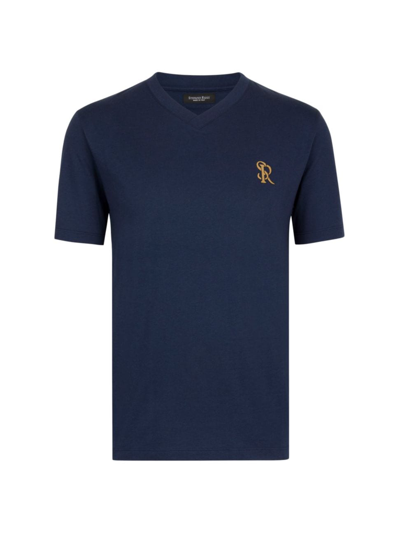 Stefano Ricci Men's T-shirt In Blue Navy