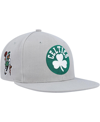 Mitchell & Ness Men's  Gray Boston Celtics Side Core 2.0 Snapback Hat In Gray