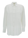 ANTONELLI WHITE SHIRT WITH PATCH POCKET IN COTTON WOMAN