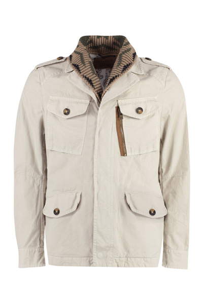 Bazar Deluxe Durango Unlined Cotton Jacket In Beige