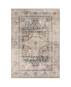 JHB DESIGN S KUMAR KUM06 GRAY AND BLUE 3'3" X 5' AREA RUG