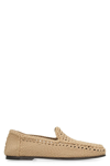 Dolce & Gabbana Crocheted Loafers In Beige