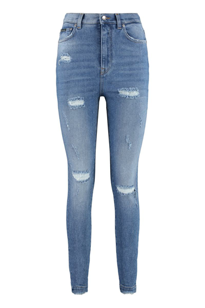 Dolce & Gabbana Grace High-rise Skinny-fit Jeans In Denim