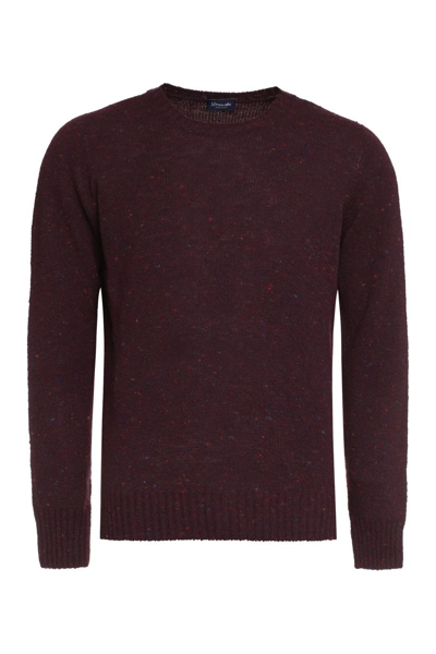 Drumohr Wool And Cashmere Sweater In Purple