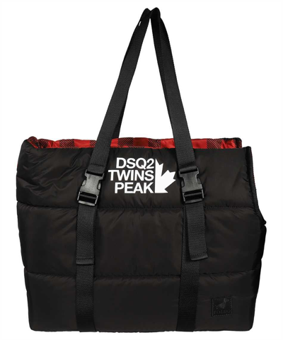 Dsquared2 Poldo X D2 - Toronto Padded Carrier For Dogs In Black