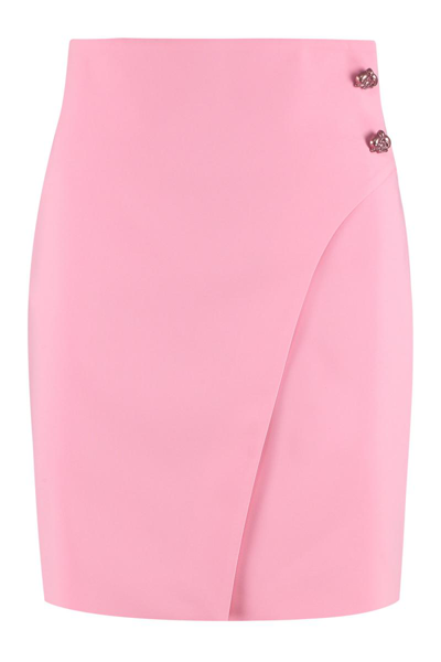 Genny Buttoned A-line Skirt In Pink