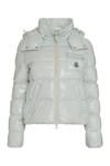 Moncler Andro Hooded Down Puffer Jacket In Blue