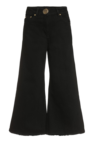 Mother Of Pearl Chloe Cropped Jeans In Black