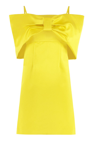 P.a.r.o.s.h Schulterfreies Kleid In Yellow