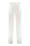 P.a.r.o.s.h . Viscose And Silk Trousers In Ivory