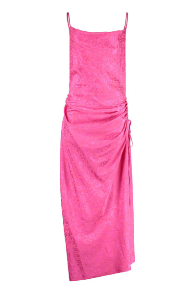 P.a.r.o.s.h Viscose Dress In Fuchsia