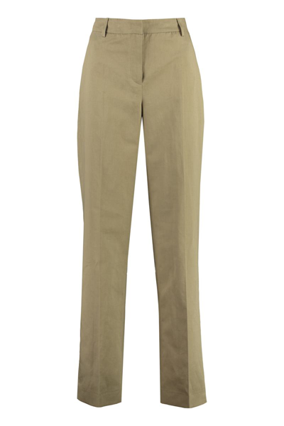 Pt01 Cotton-linen Trousers In Beige