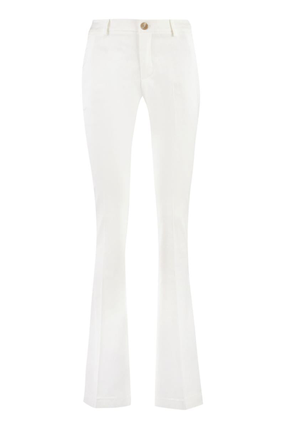 Pt01 Elsa Viscose Trousers In White
