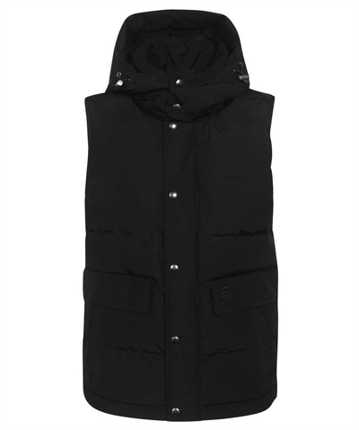 Woolrich Aleutian Hooded Bodywarmer Jacke In Black