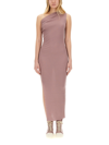 Rick Owens Athena Virgin Wool Maxi Dress In Rosa
