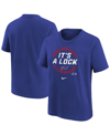 Nike Big Boys  Royal Buffalo Bills 2023 Afc East Division Champions Locker Room Trophy Collection T-s In Royal