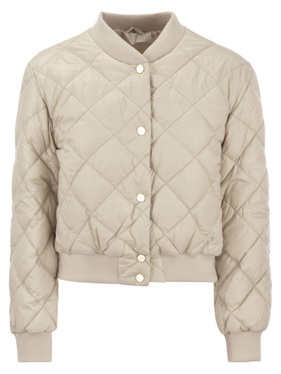 Max Mara The Cube Buttoned Long In Beige