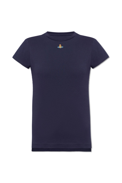 Vivienne Westwood Peru T-shirt With Logo In Blue