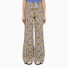 Etro High-rise Medallion-print Wide-leg Silk Pants